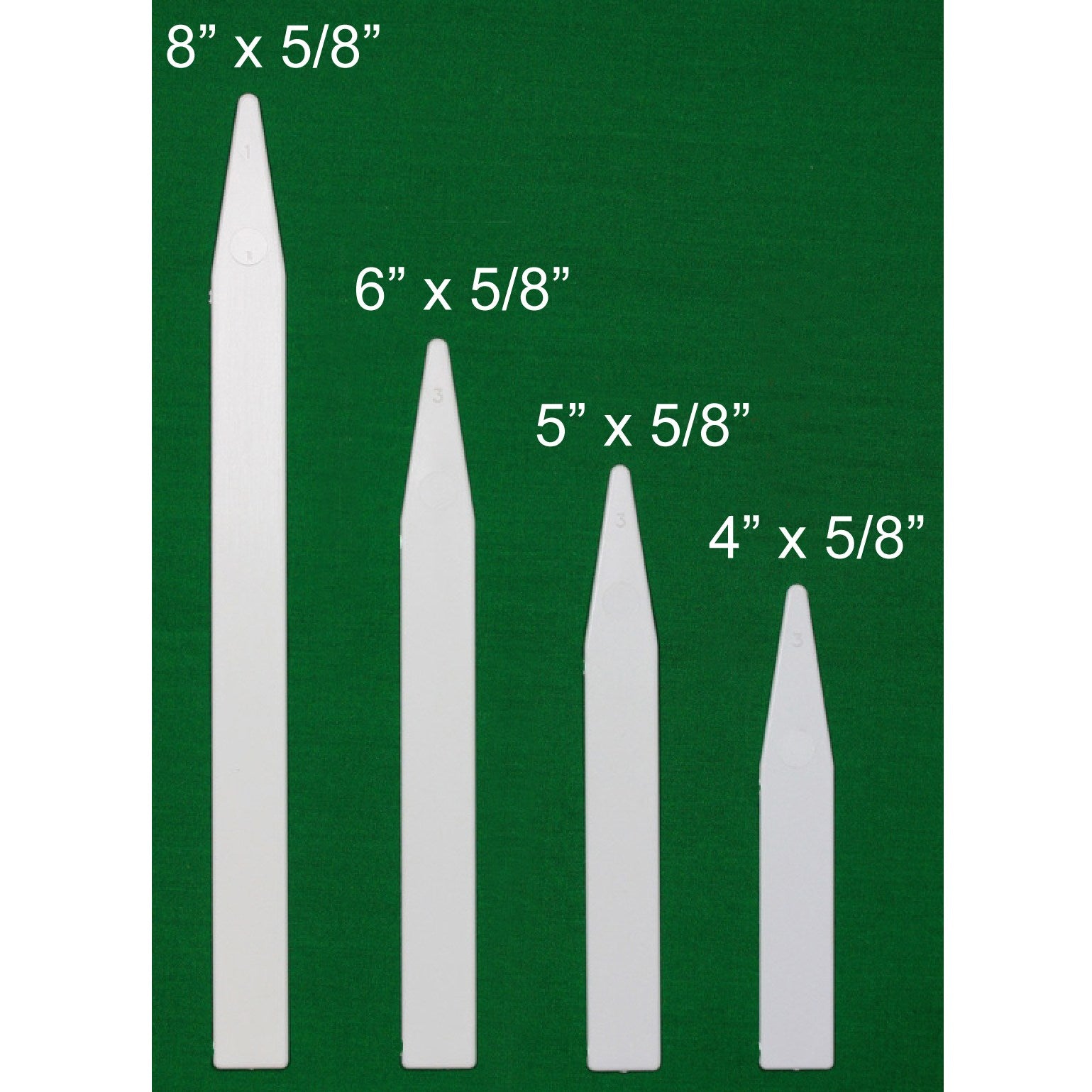 DPI 1000/5" Molded Plastic Labels White