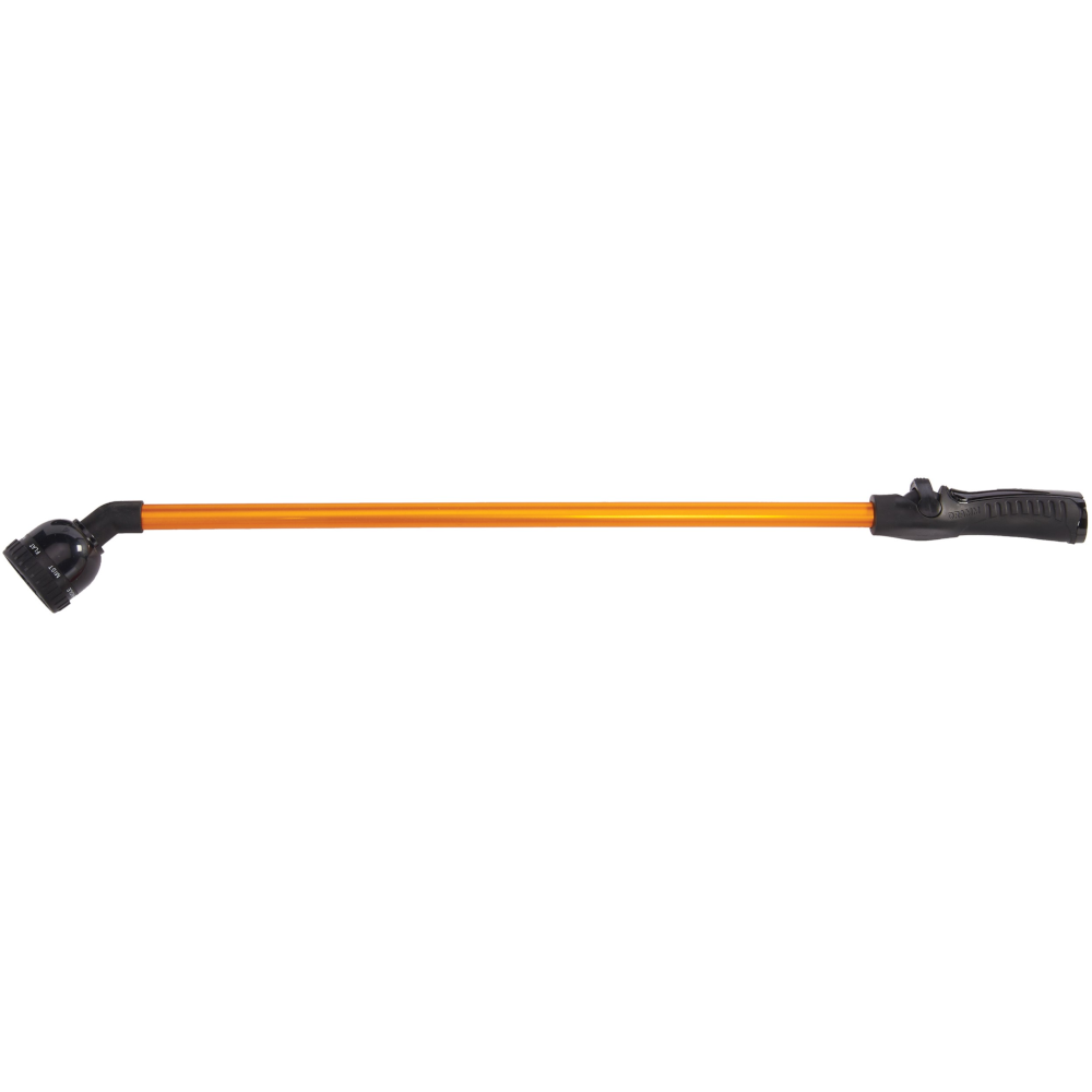 Dramm RainSelect™ One Touch™ Rain Wand™ - 30in - Orange - Thumb Control - 9-Pattern Nozzle - From Mist to Stream & Everything In-Between
