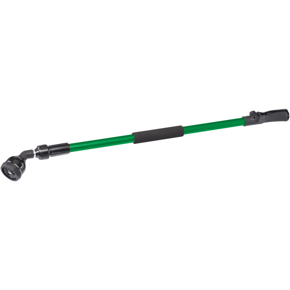Dramm RainSelect™ One Touch™ Telescoping Rain Wand™ - 34in to 55in - Green - Thumb Control - 9-Pattern Nozzle - From Mist to Stream & Everything In-Between