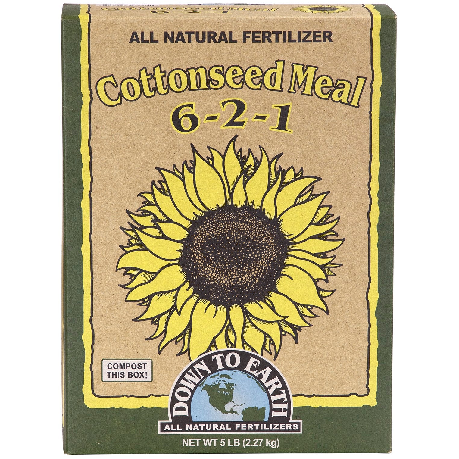 Down to Earth 5# Cottonseed Meal 6-2-1