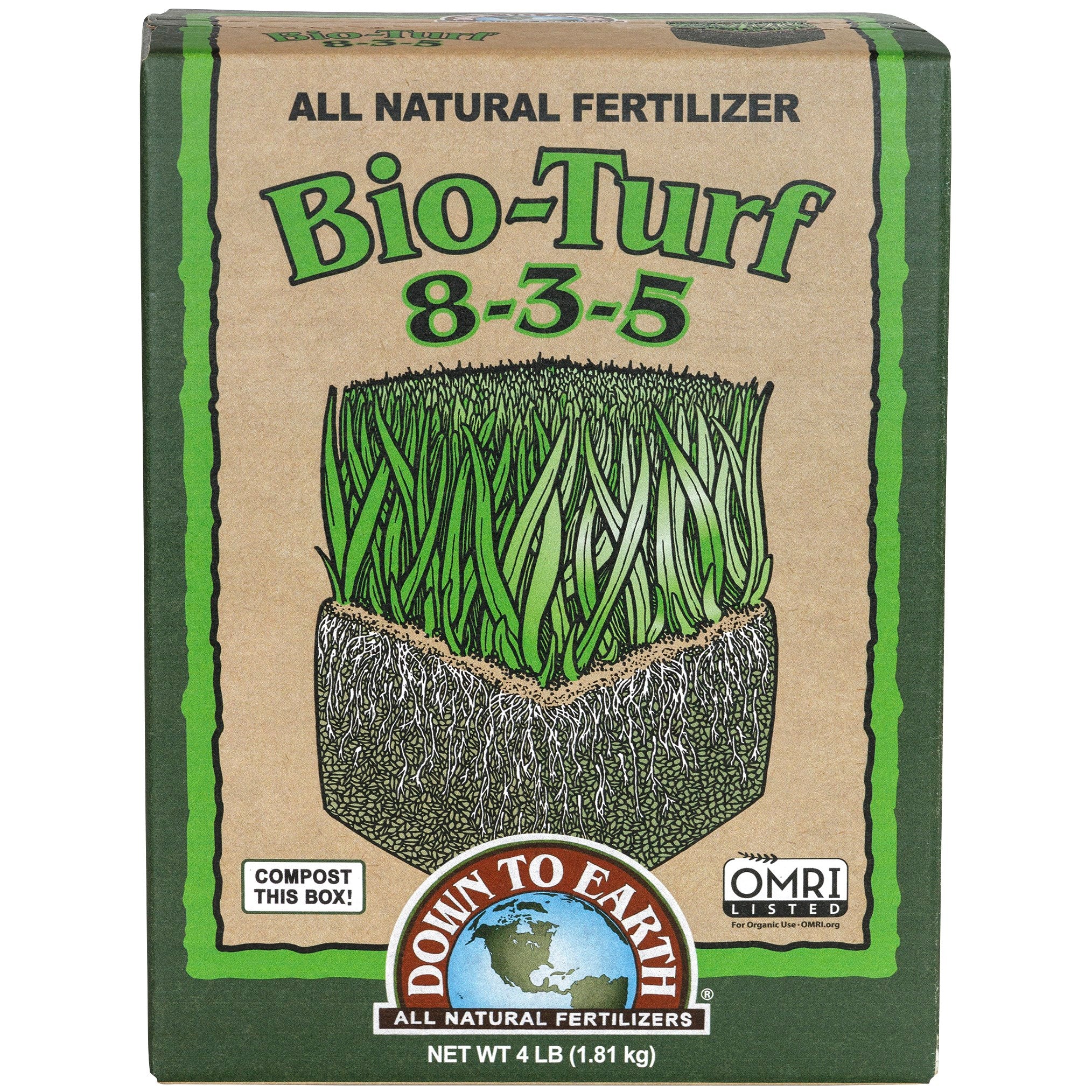 Down To Earth 4# Bio Turf 8-3-5