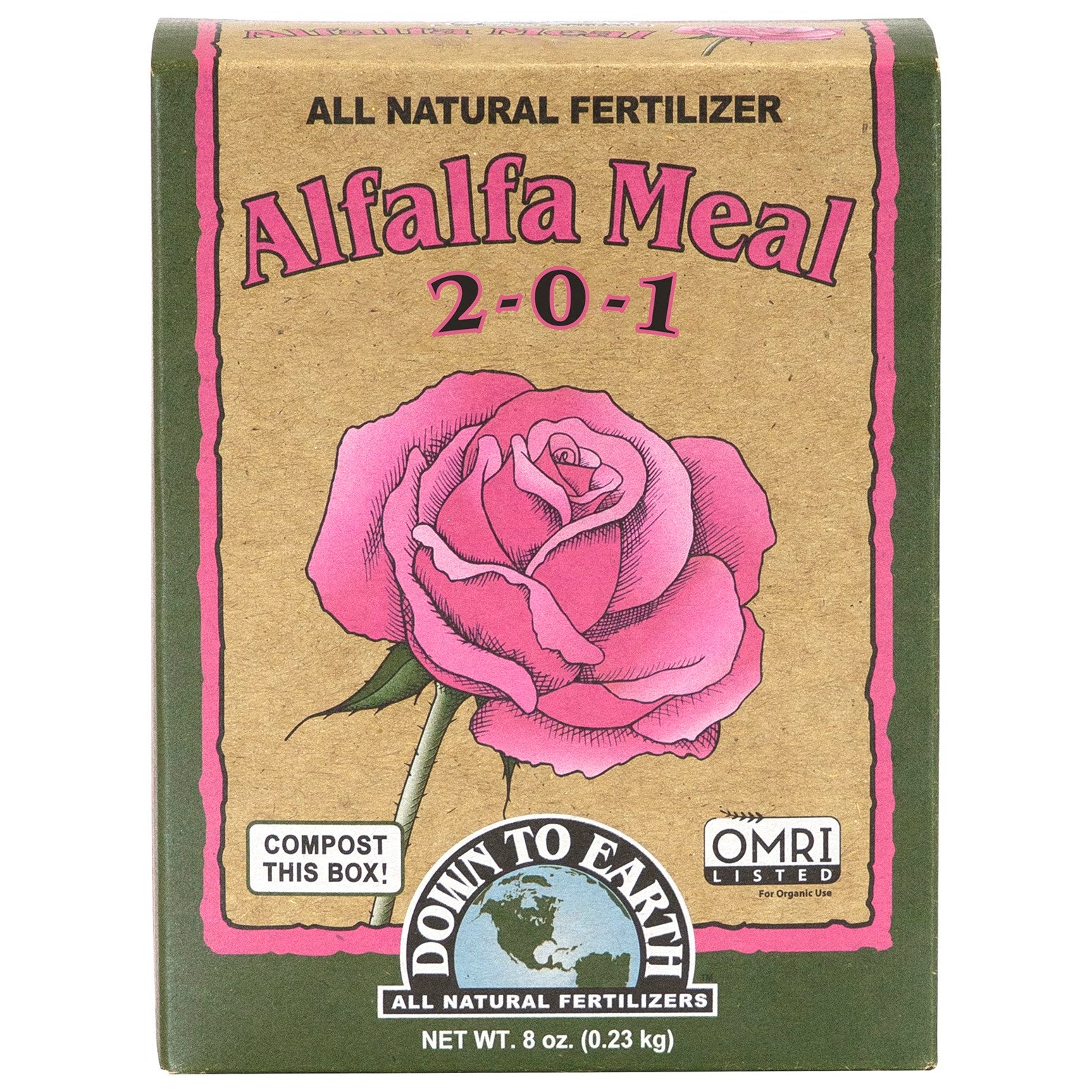 Down to Earth .5# Mini Alfalfa Meal 2-0-1 OMRI