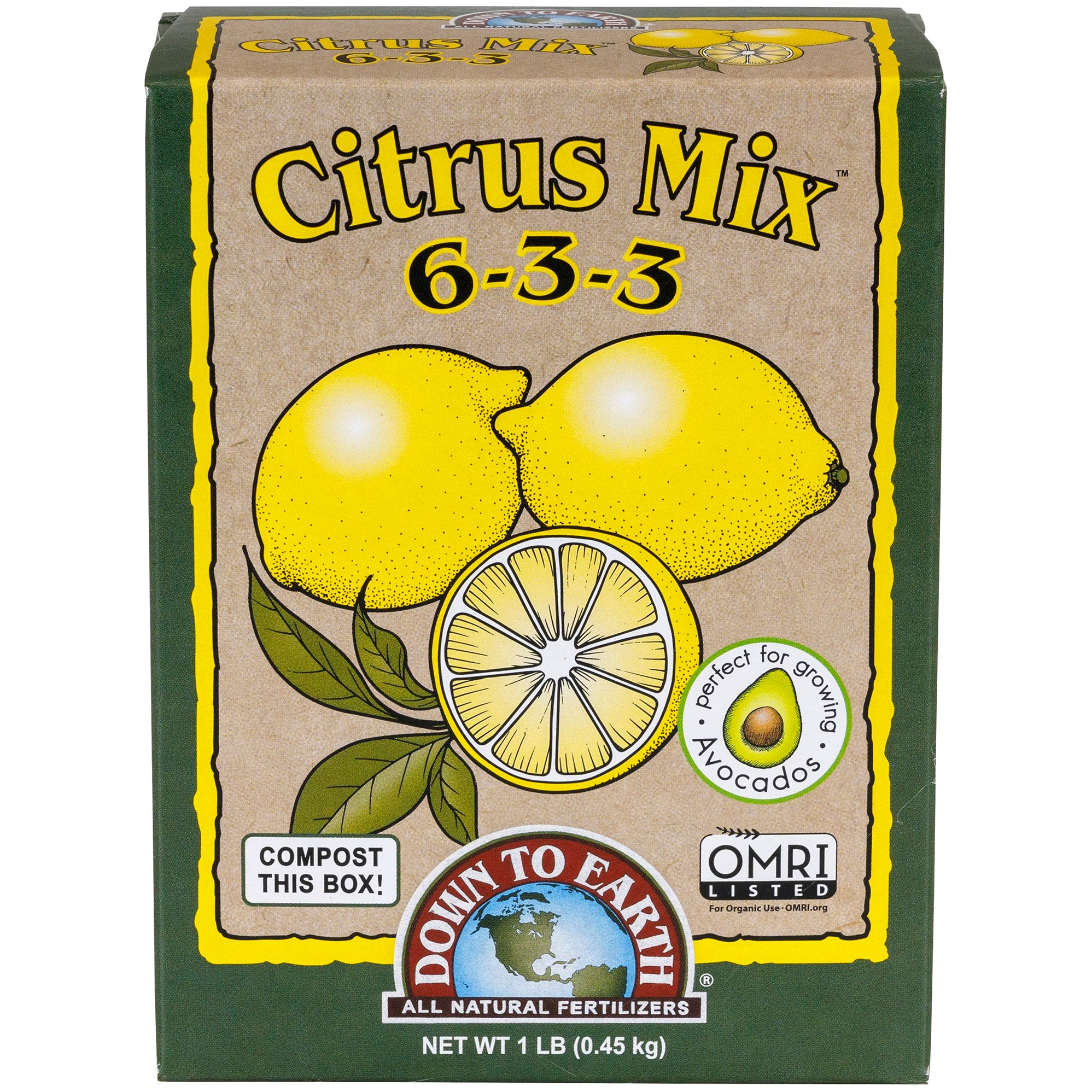 Down to Earth 1# Mini Citrus Mix 6-3-3 OMRI