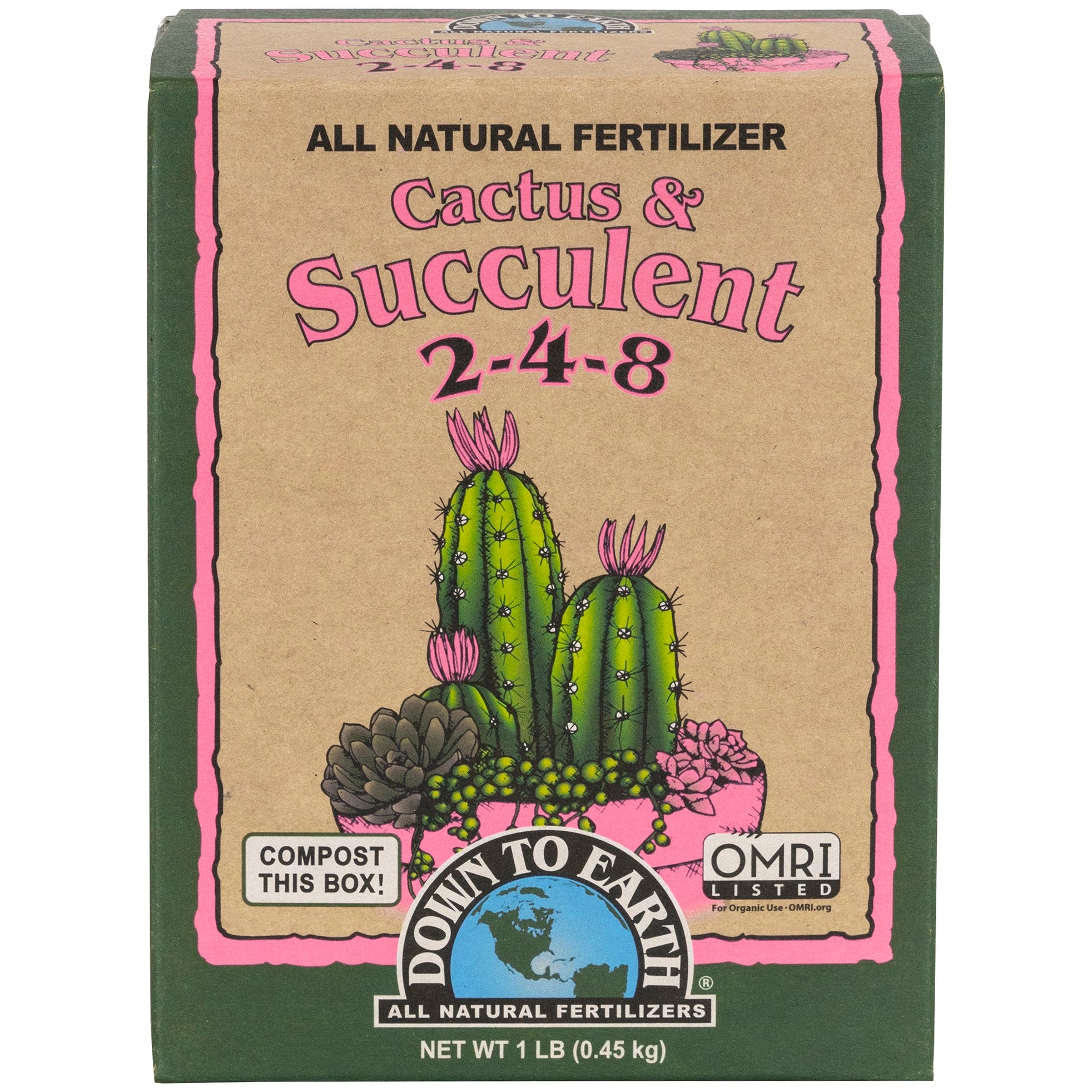 Down to Earth 1# Mini Cactus Mix 2-4-8 OMRI