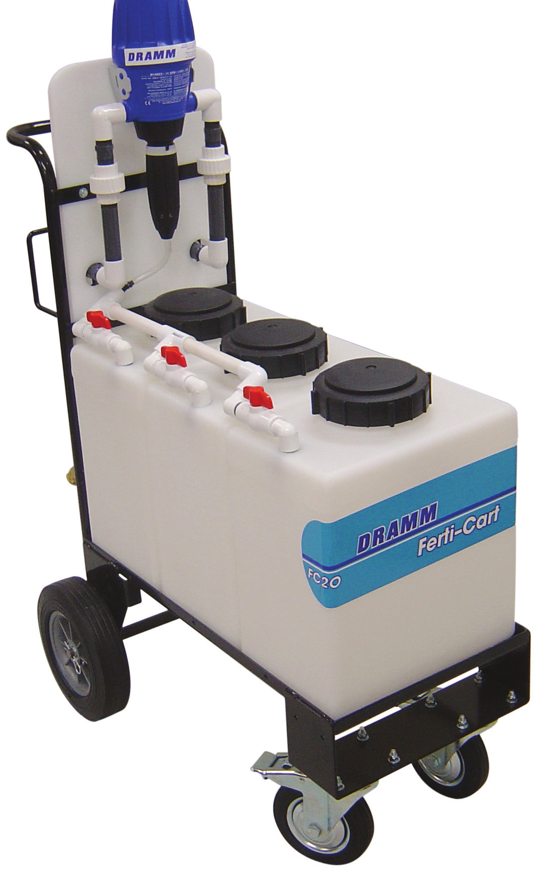 Dramm FertiCart three 7 gallon tank injector cart - FC3X7-DT