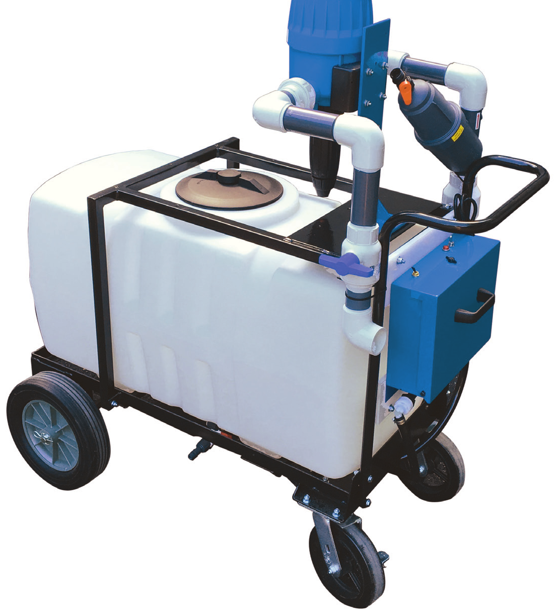Dramm FertiCart 50 gallon injector cart with agitation and aeration