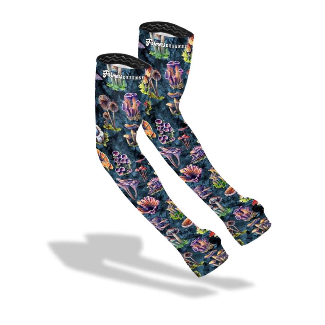 Farmers Defense - Protection Sleeves - Fungi Foragers - Grey