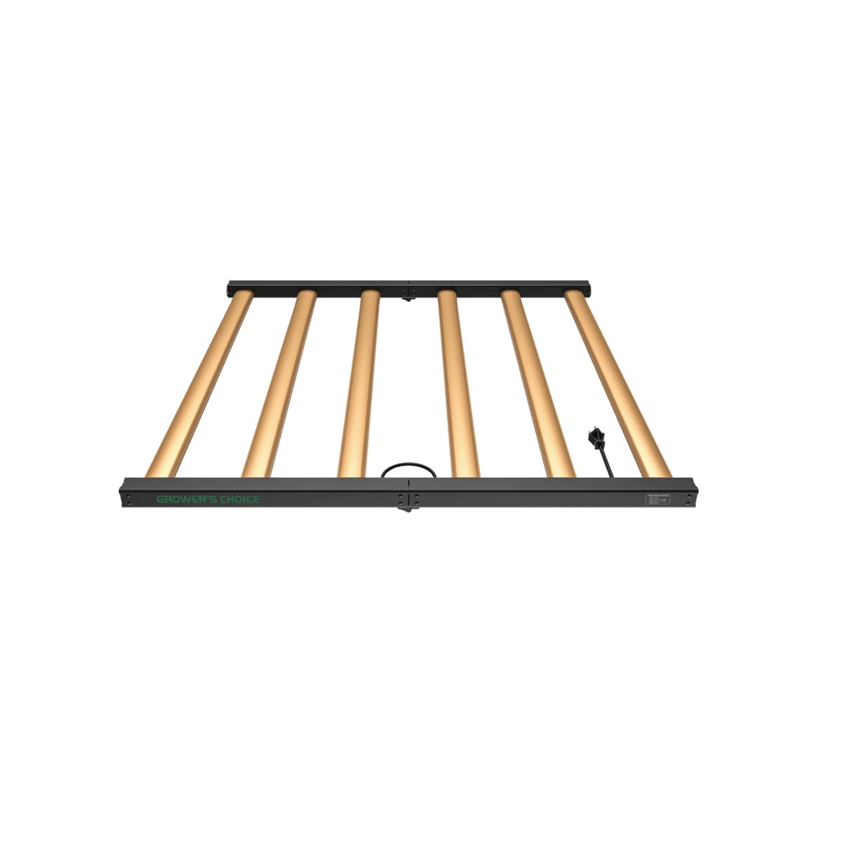 Growers Choice ROI-F720 720W LED bar light, 2160 umol/s - head-on view with driver label