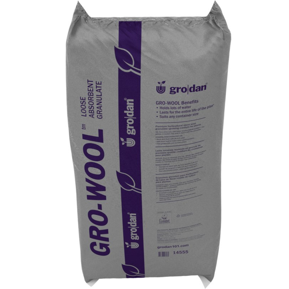 Grodan® Gro-Wool™ Absorbent Granulate - 45lb Bag - 3.5cu ft - Loose in Bag