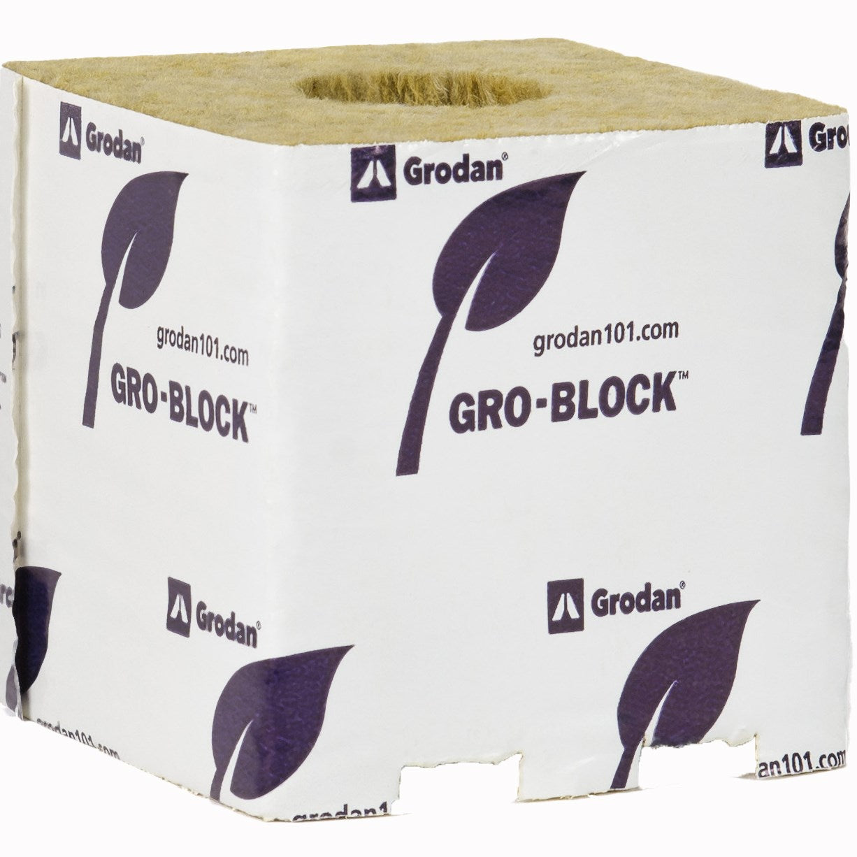 Grodan Gro-Block Improved GR10 - Large 4" (4x4x4) w/Hole - Loose On Pallet (1584/ Pallet)