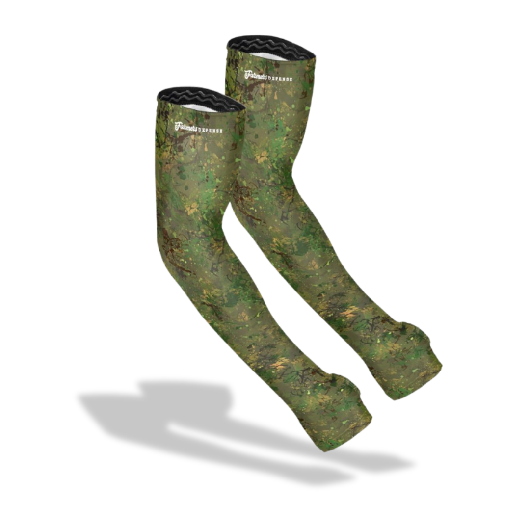 Farmers Defense - Protection Sleeves - Green Brush Camo