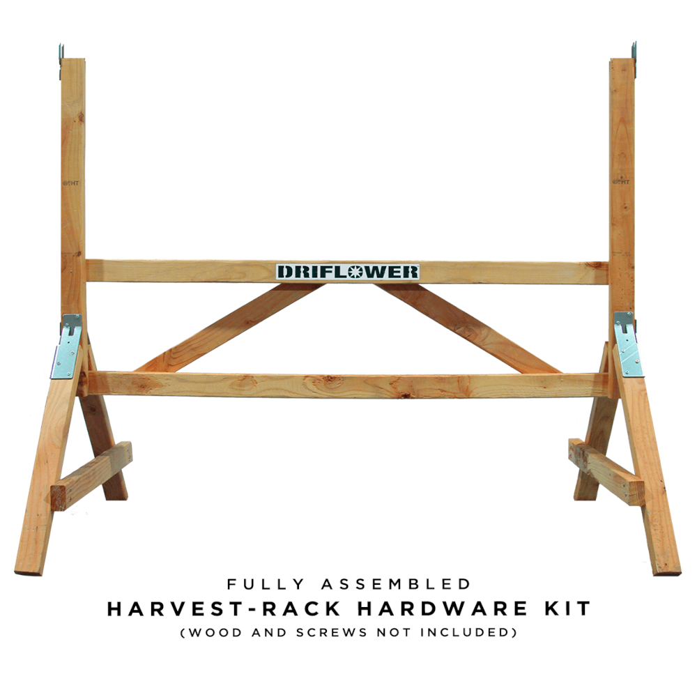 DRIFLOWER D-I-Y Harvest Rack Hardware Kit - (wood and screws not included)