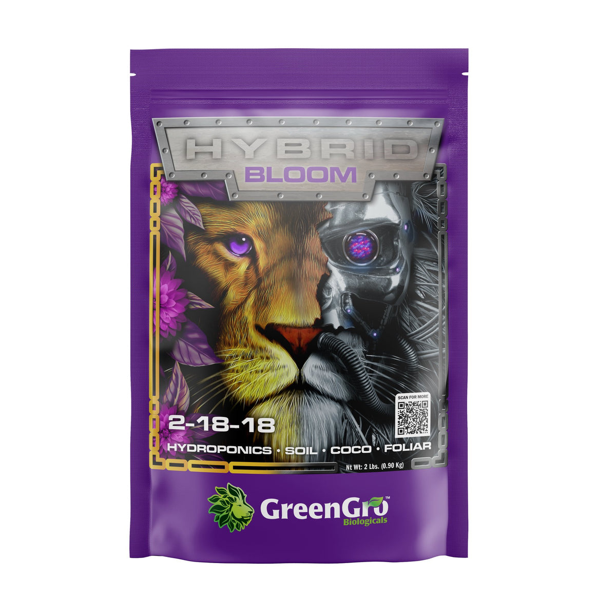GreenGro Hybrid Bloom 2 lb, front of package