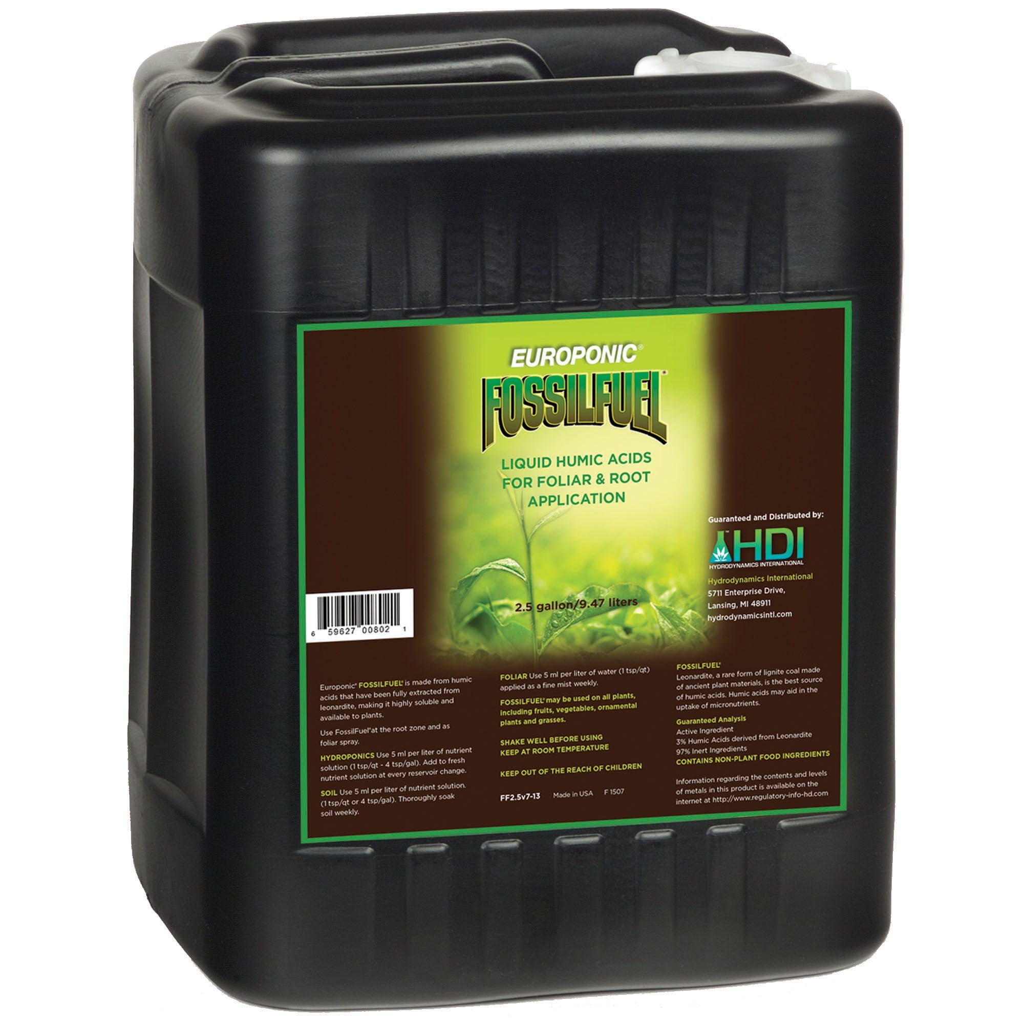 HDI 320oz Europonic Fossil Fuel 2.5 Gallon