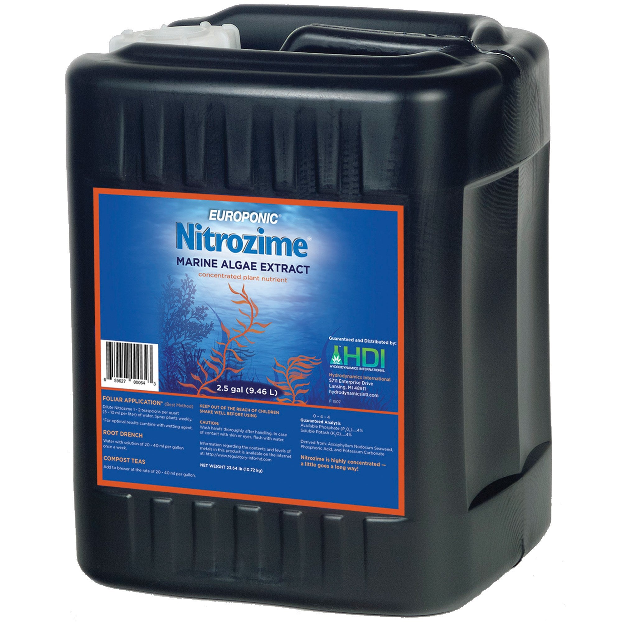 HDI 320oz Europonic Nirtrozime 2.5 Gallon