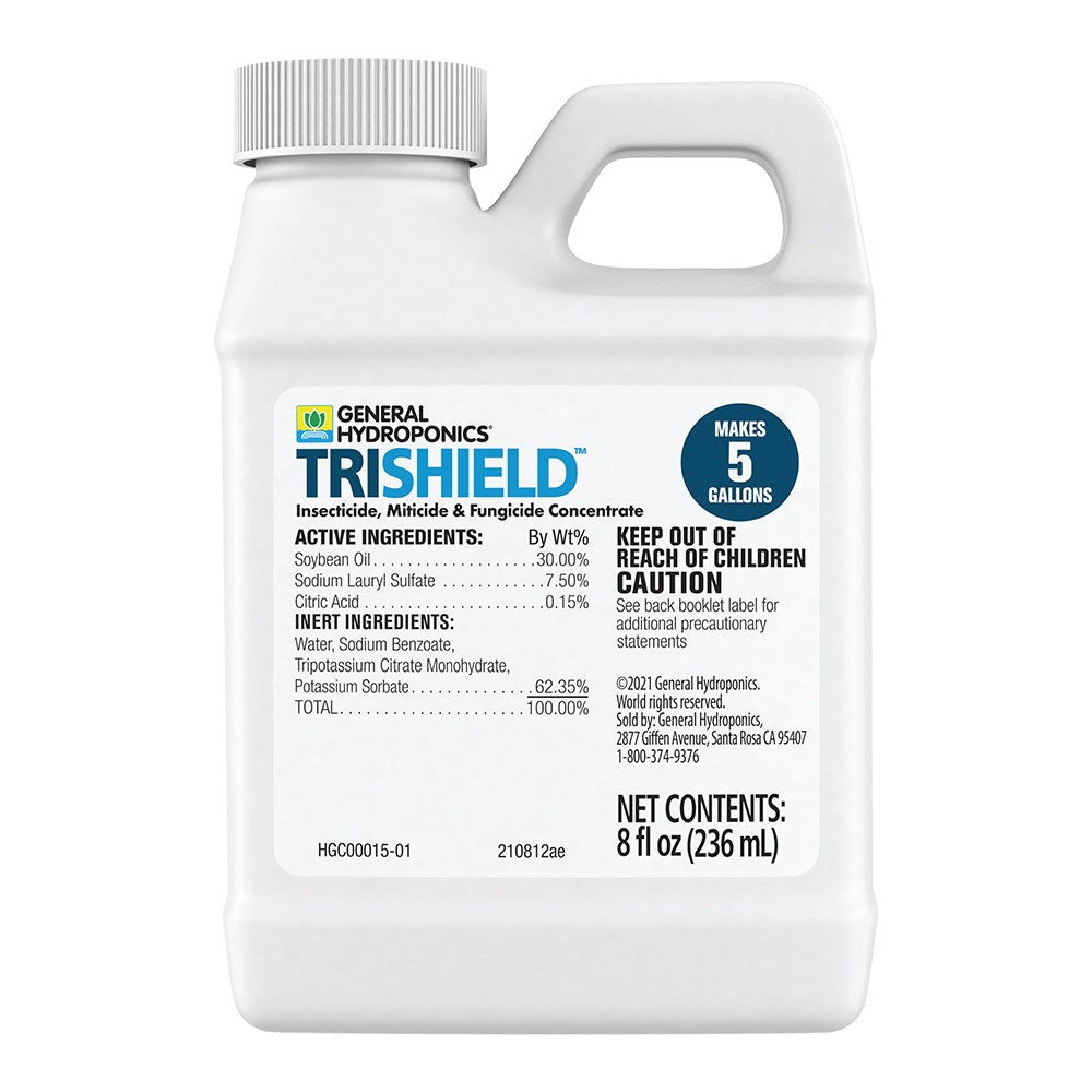 General Hydroponics 8oz TriShield Insecticide / Miticide / Fungicide Concentrate (12/CS)