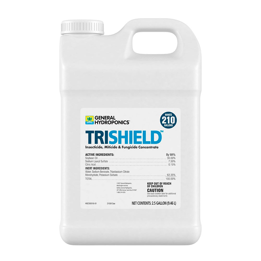General Hydroponics 2.5gal TriShield Insecticide/ Miticide/ Fungicide Concentrate (2/CS)