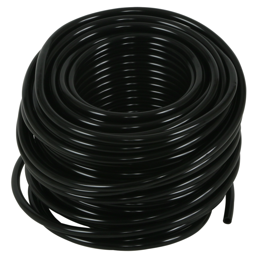 Hydro Flow Premium Vinyl Tubing - 100ft Roll - 3/16in ID - Black - Tubing / Hose / Pipe