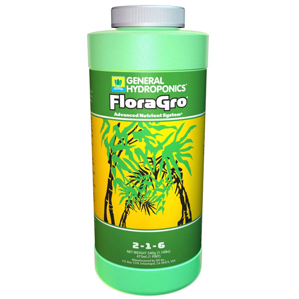 General Hydroponics 16oz Flora Gro (12/CS)