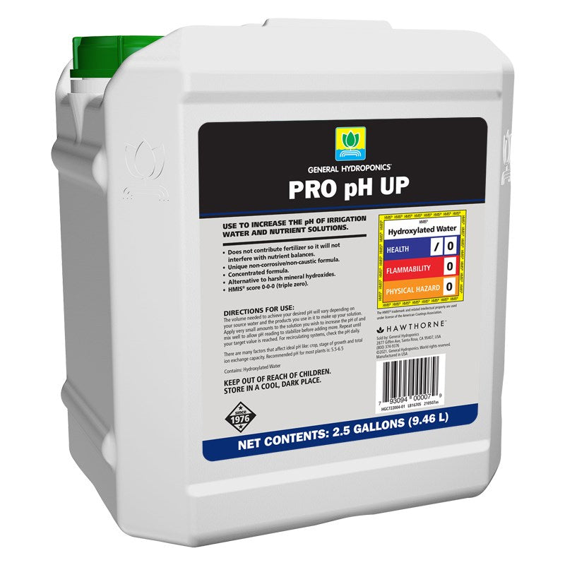 General Hydroponics 2.5gal PRO pH Up (2/CS)