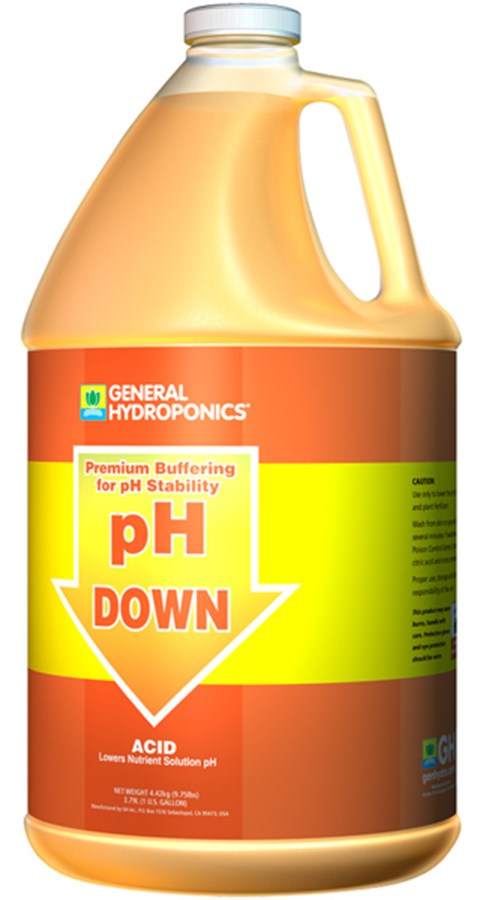 General Hydroponics 1gal pH Down Liquid (4/CS)