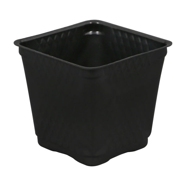Gro Pro 3.5in Square Plastic Pot Black (1375/CS)