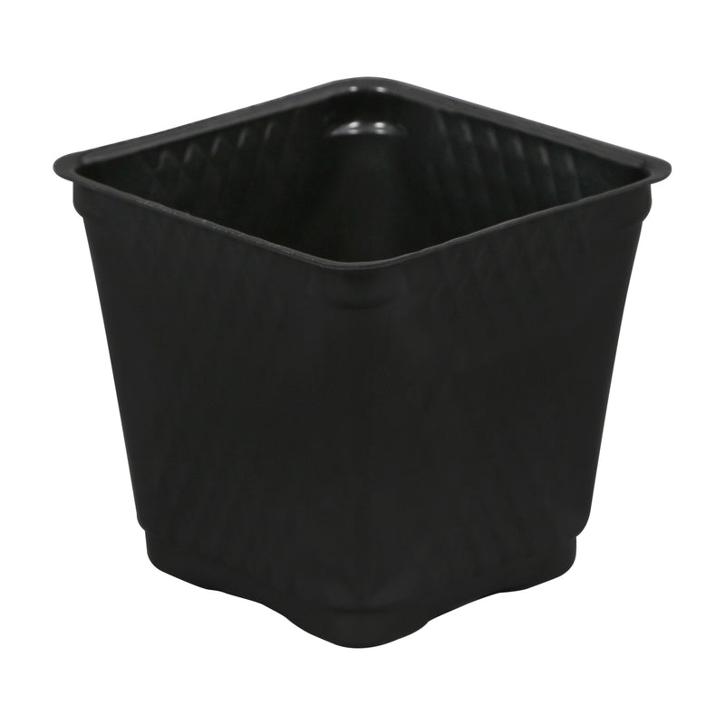 Gro Pro 3.5in Square Plastic Pot Black (1375/CS)