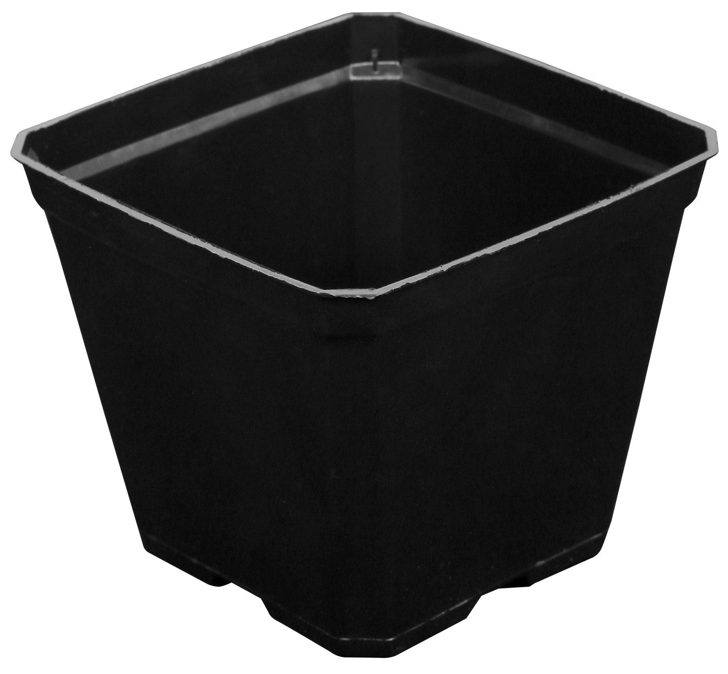 Gro Pro 3.5 in x 3.5 in x 3 in Plastic Pot Black (800/CS)