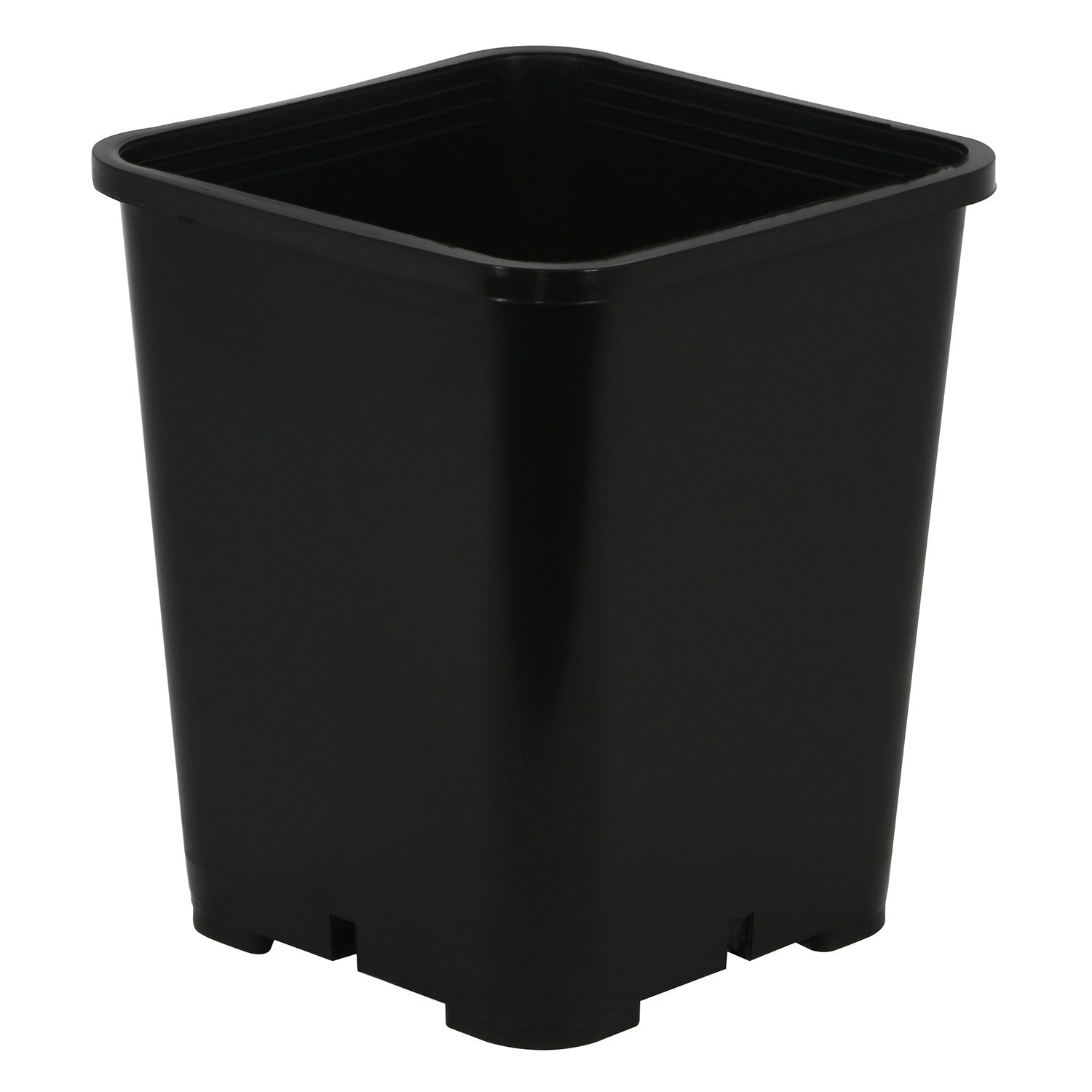 Gro Pro 7in x 7in x 9in Premium Square Pot Black (100/CS)