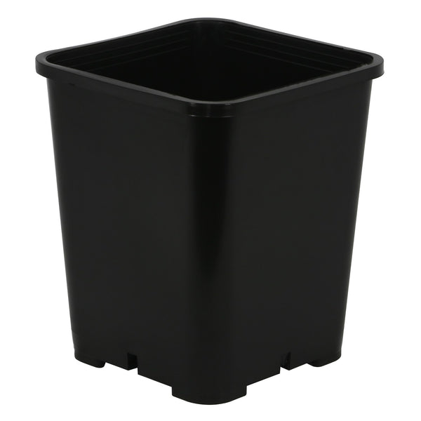 Gro Pro 7in x 7in x 9in Premium Square Pot Black (100/CS)