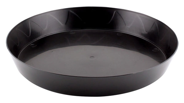 Gro Pro 12in Heavy Duty Saucer Black (50/CS)