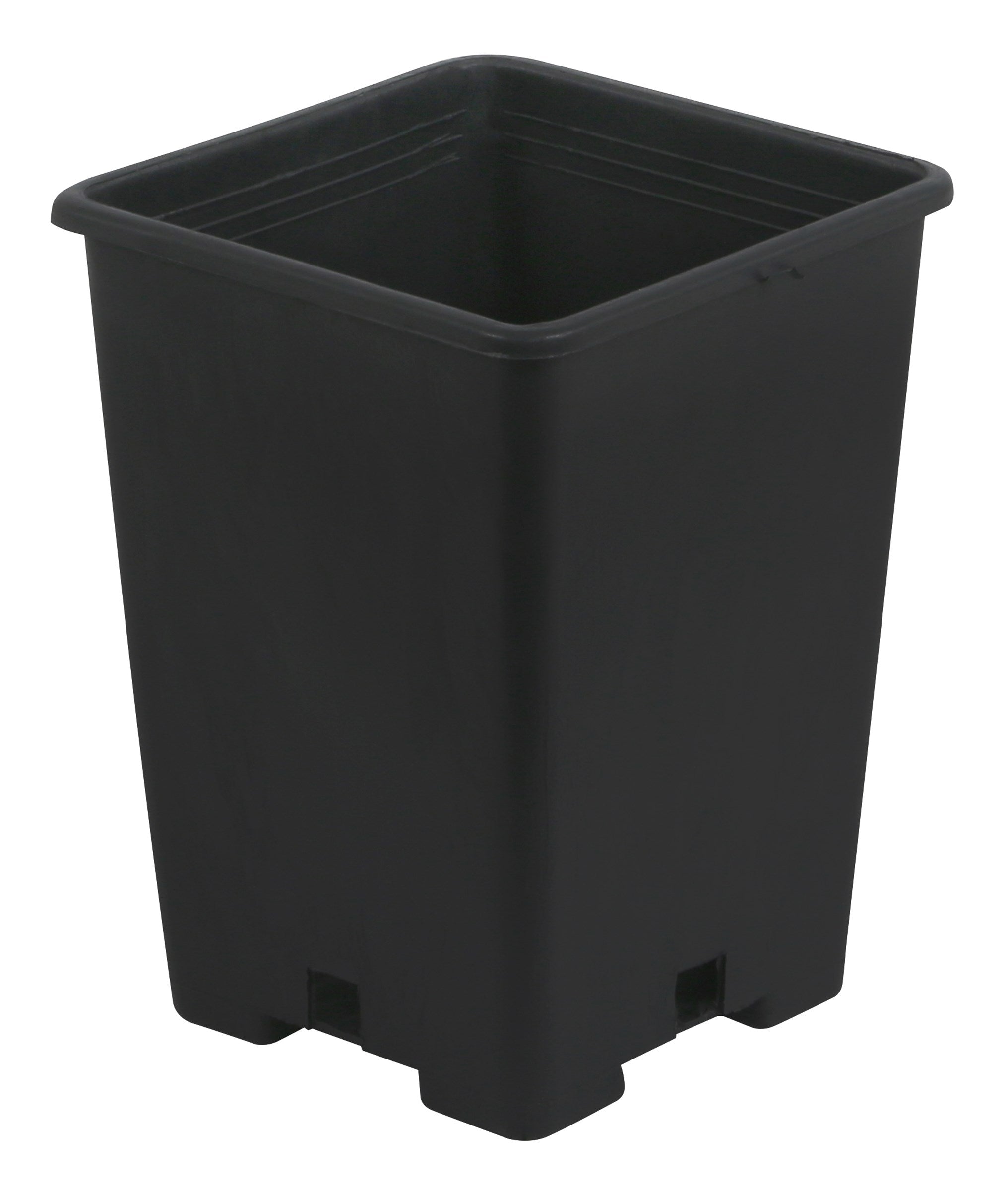 Gro Pro 5 x 5 x 7 in Square Plastic Pot Black (4480/PL)