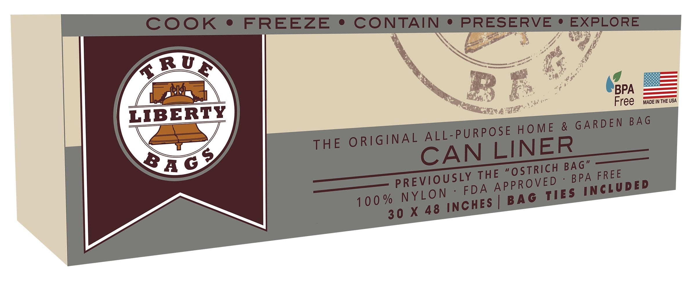 True Liberty 10pk Can Liner 30in x 48in (12/CS)