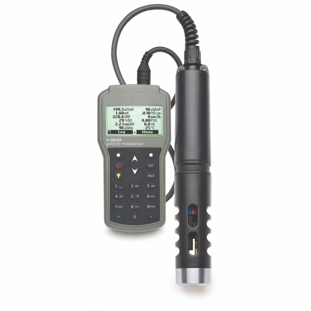 Hanna Multiparameter pH/EC/TDS/Salinity/DO/Pressure/ Temperature Waterproof Meter
