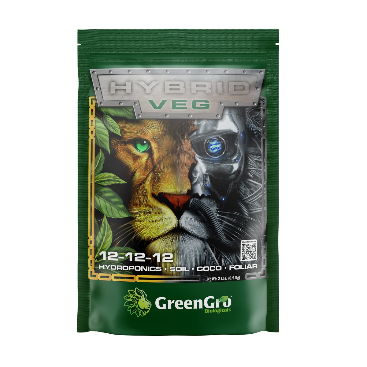 GreenGro Hybrid Veg 2 lb, front of package
