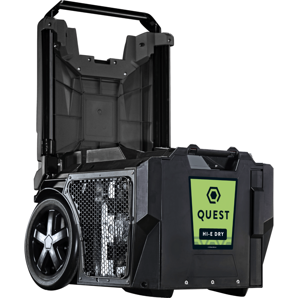 Quest Hi-E 140 Portable Dehumidifier - 135 Pints/Day - 110-120V - Merv 10 Filtration