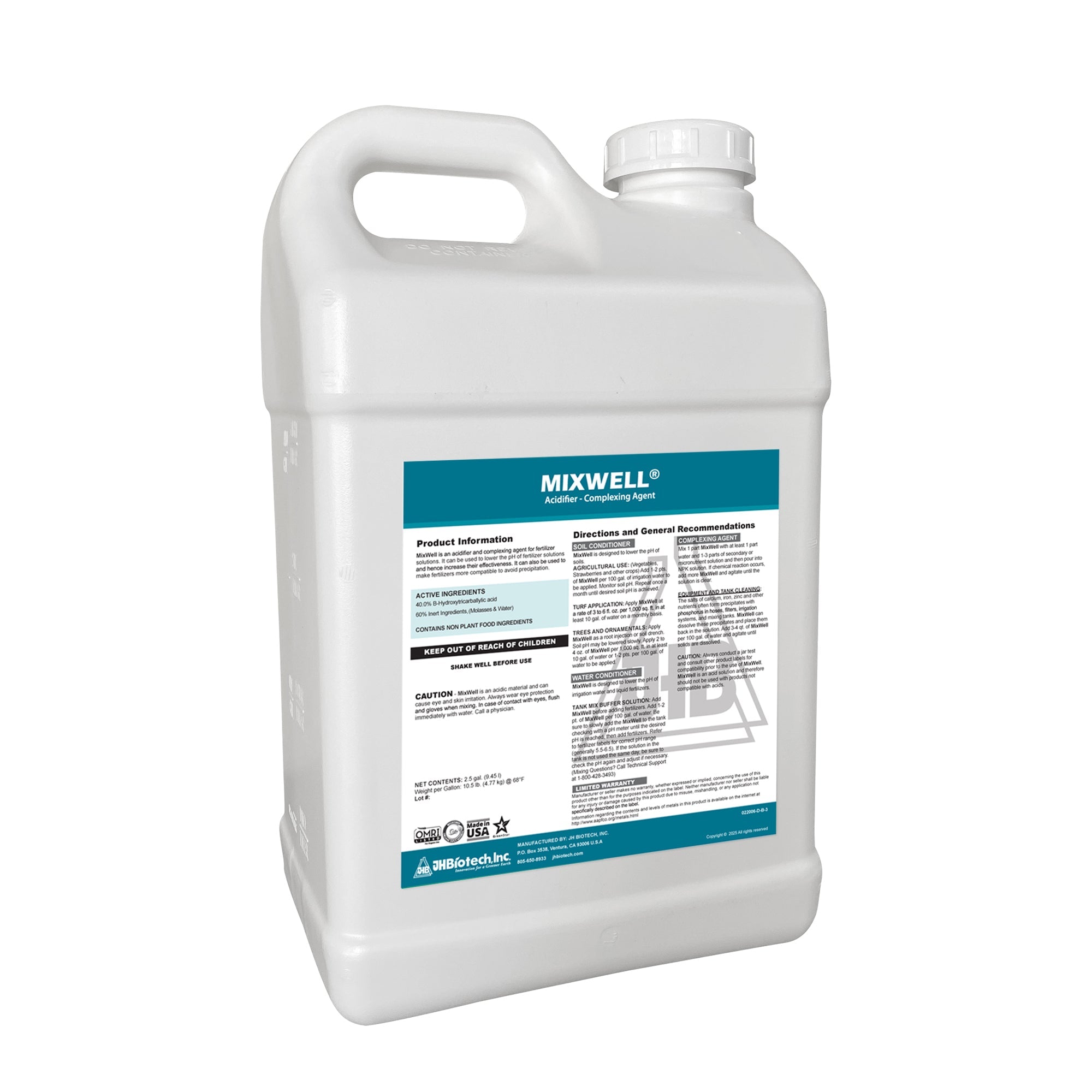 JH Biotech Mixwell 2.5 Gal