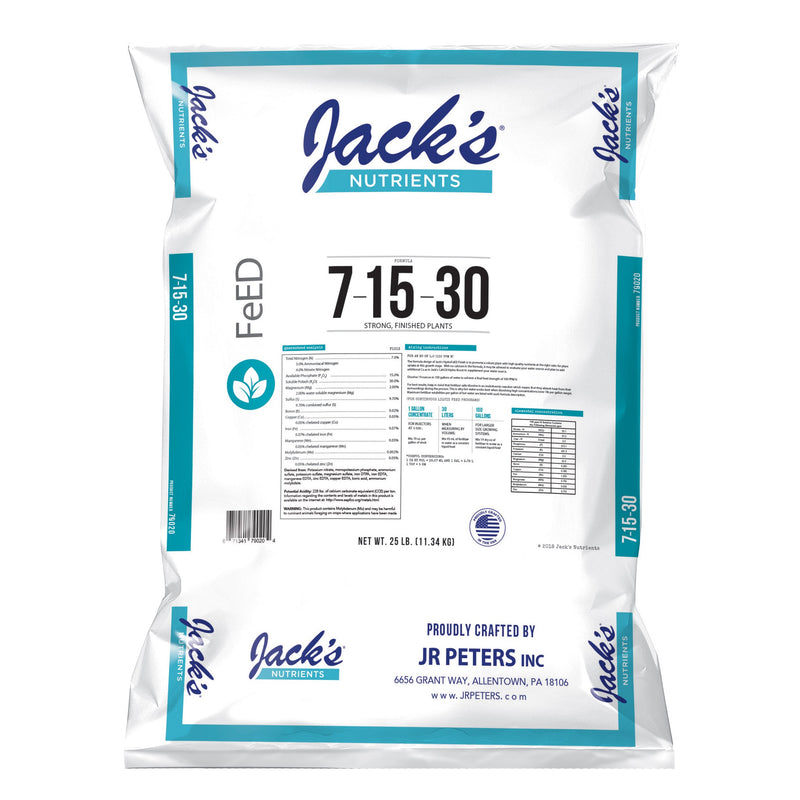 Jacks 7-15-30 Finish 25Lb (80/Pl)