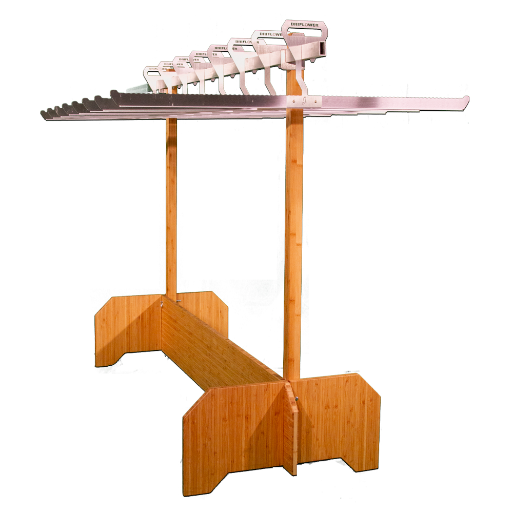 DRIFLOWER CLASSIC HANGHARVESTING KITS - Complete with Hangers, Sticks, Drying Rack, and Harvest Rack (wood base)