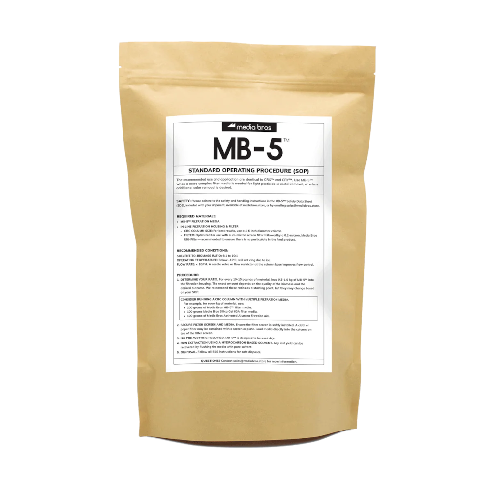 Media Bros MB-5™ Filter Media (BHO Extraction)