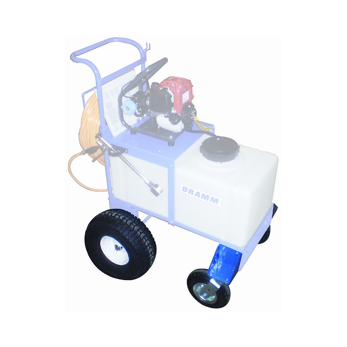 Dramm BigFoot wheel kit fitted to a 20 gallon MS cart