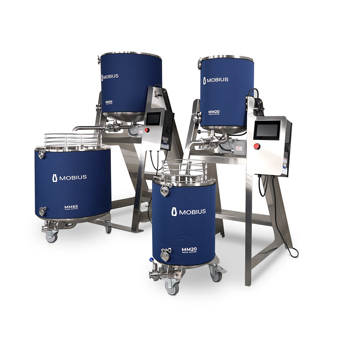 Mobius MM20 and MM65 Solventless Wash Systems