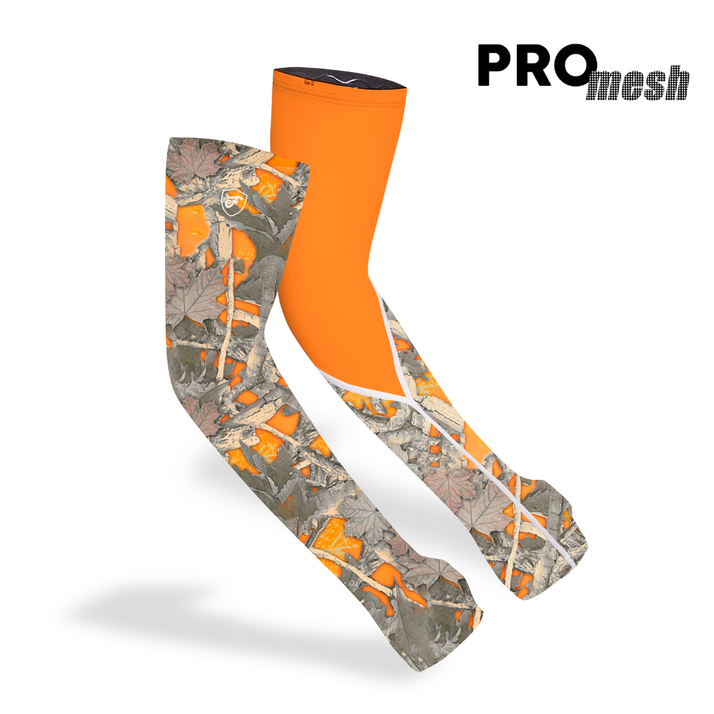 Farmers Defense - ProMesh Sleeves - Orange Hunter Camo