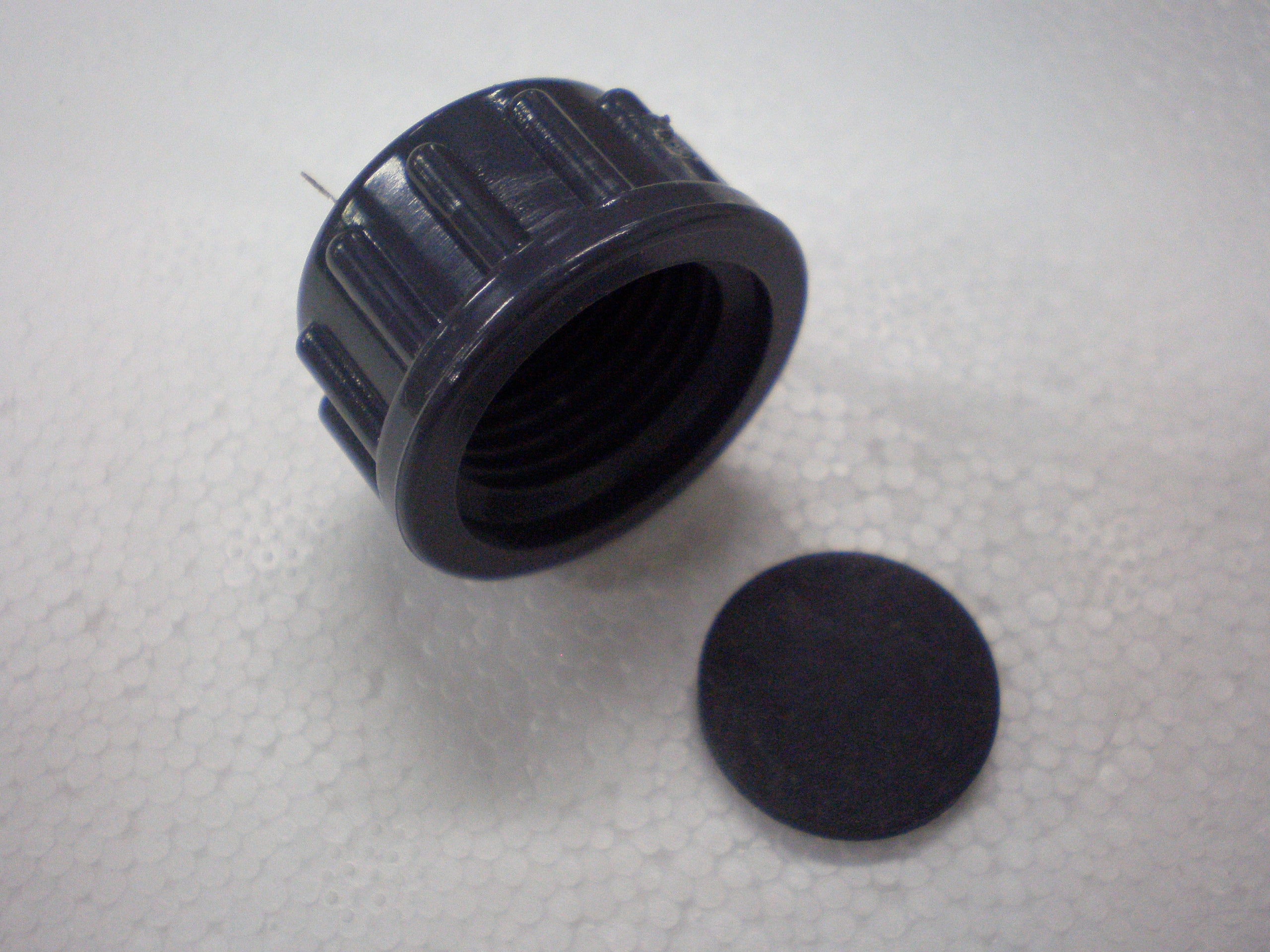 Dramm Threaded Pipe Cap with Washer - cap and sealing washer