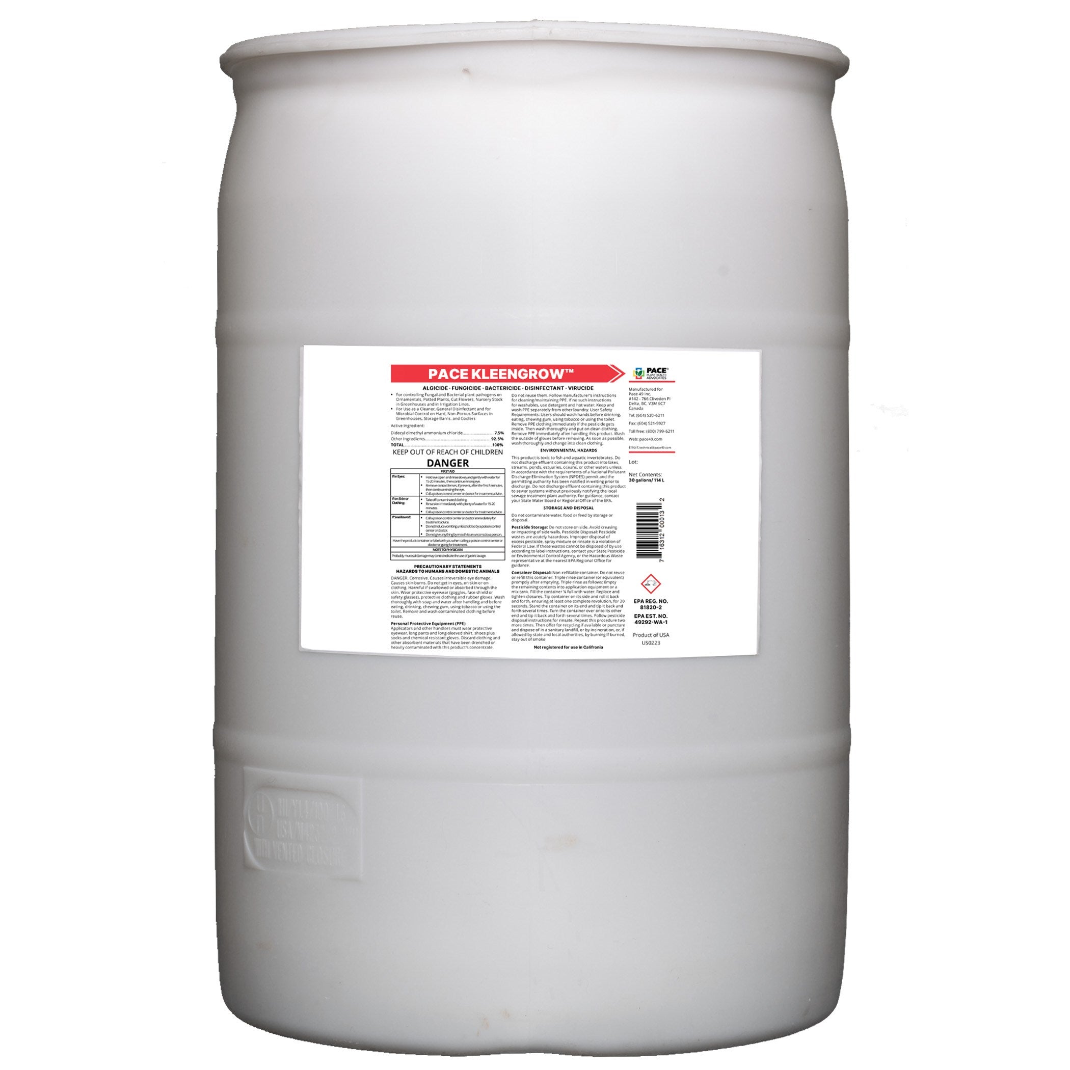 Pace Kleengrow 30Gl HAZ