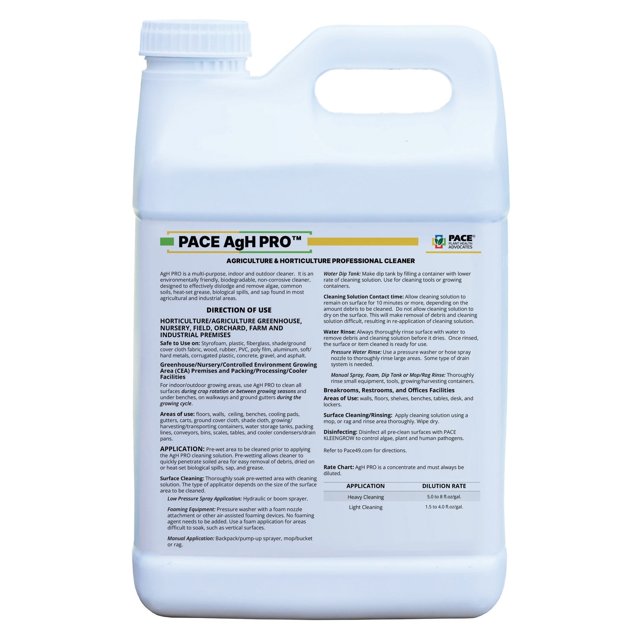 Pace AgH PRO 2.5Gl (2/CS) ( Chlorinated Cleaner )