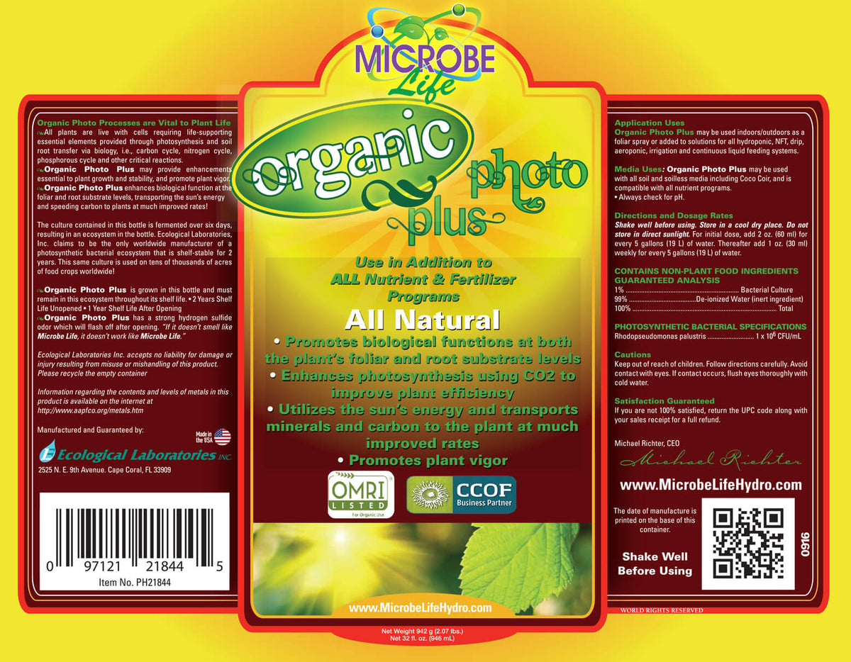 Microbe Life Hydroponics - Photosynthesis Plus Organic