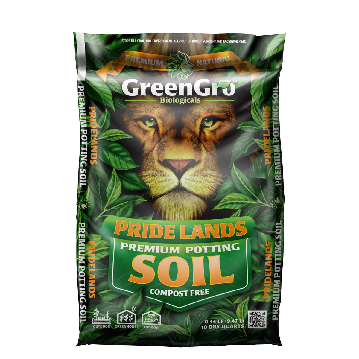 GreenGro Pride Lands Premium Potting Soil 10 qt bag
