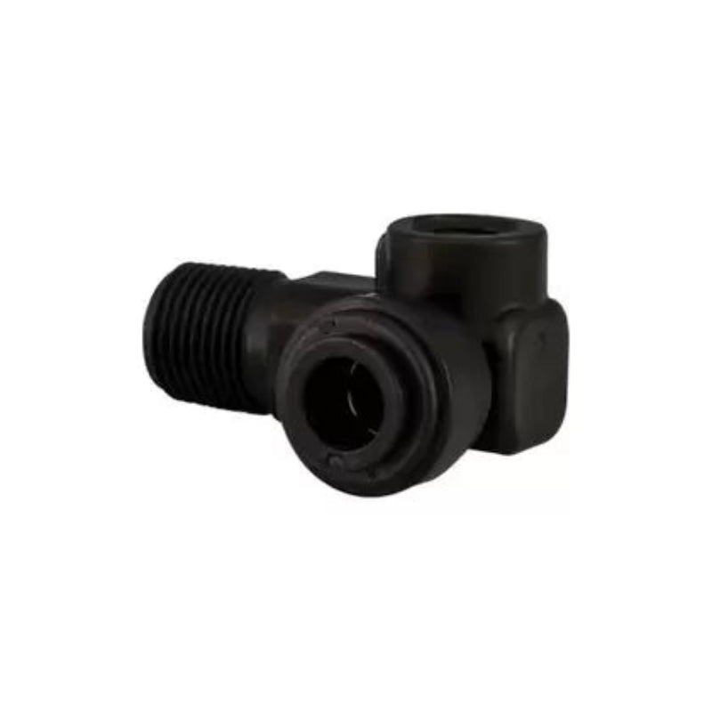 Hydro-Logic 1/8in NPT x 1/4in QC Stealth Membrane Elbows Black (10/PK)