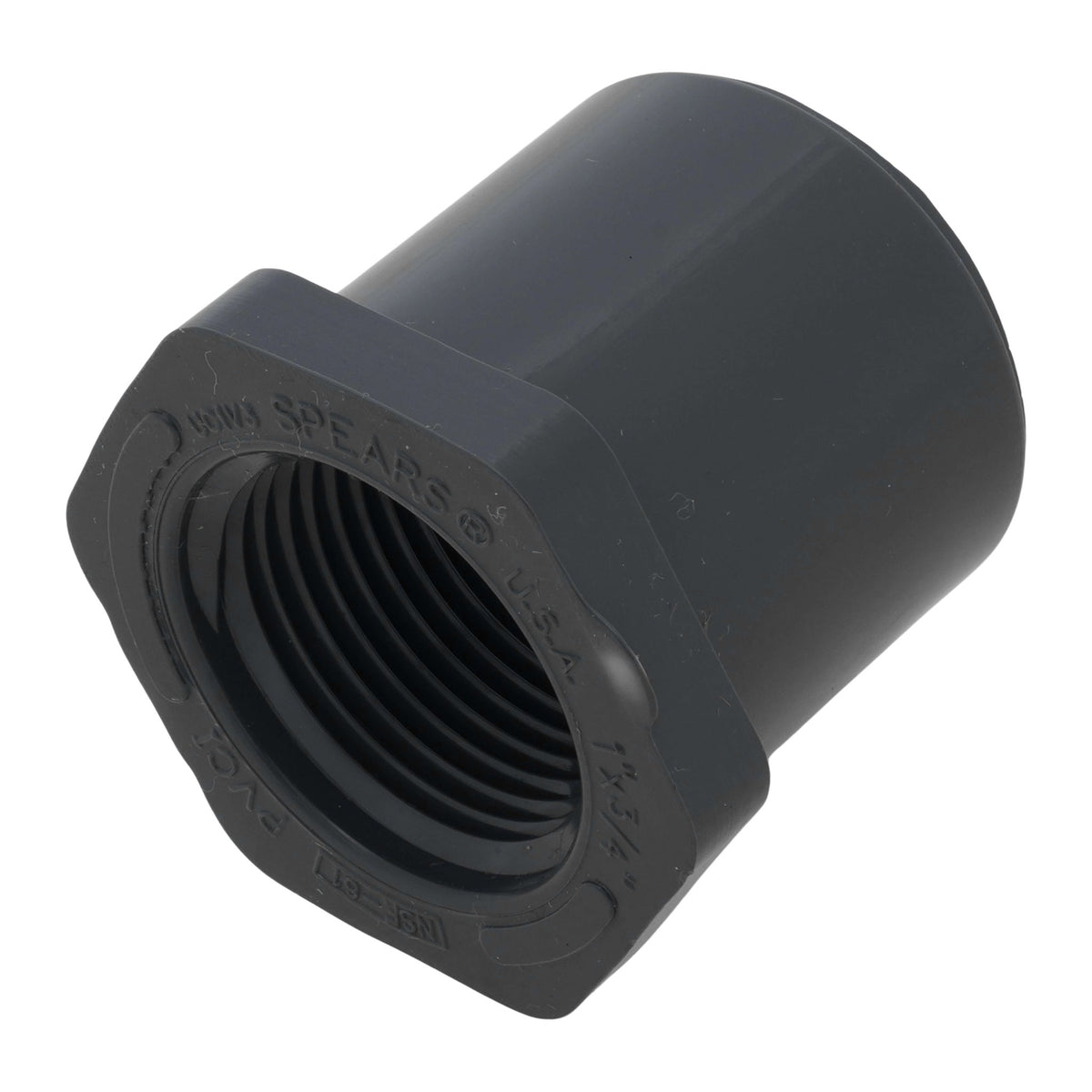 Spears PVC Schedule 80 Reducer Bushing, Spigot x FIPT - view 1
